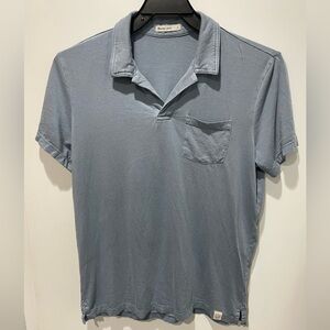 Marine Layer Slate Polo Shirt Size Small
